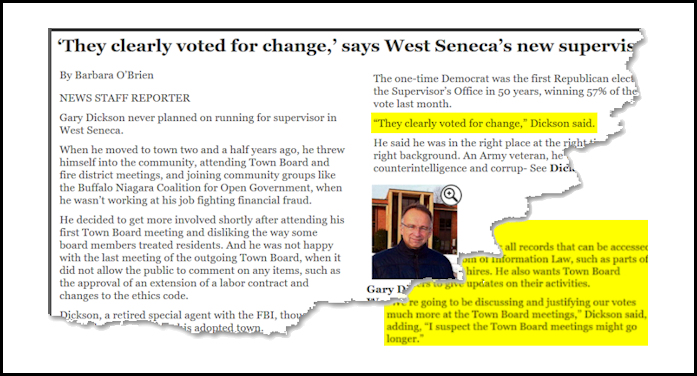 Dickson West Seneca Change