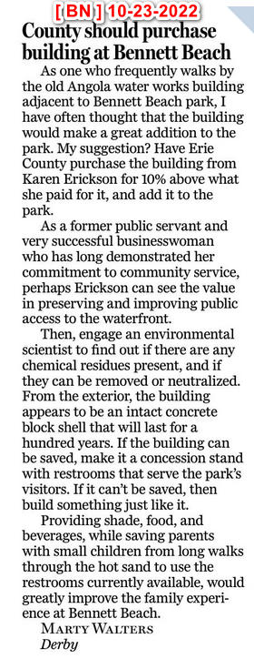 BN 10-23-2022 Angola Water Treatment Plant Letter To The Editor